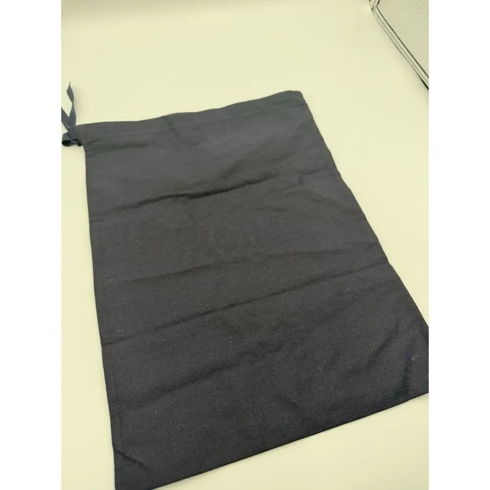 Authentic Christian Dior Homme Black Cotton Drawstring Dust Bag Pouch